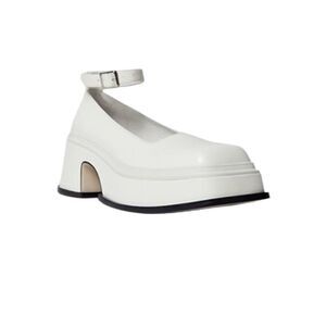 Free People X Jeffrey Campbell Empath White Patent Leather Mary Jane Shoes 8